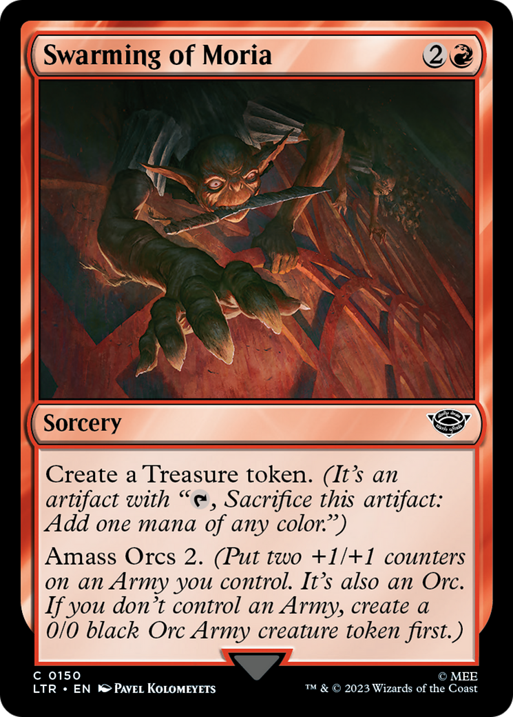 Image of Swarming of Moria (LTR-150) - The Lord of the Rings: Tales of Middle-earth Foil