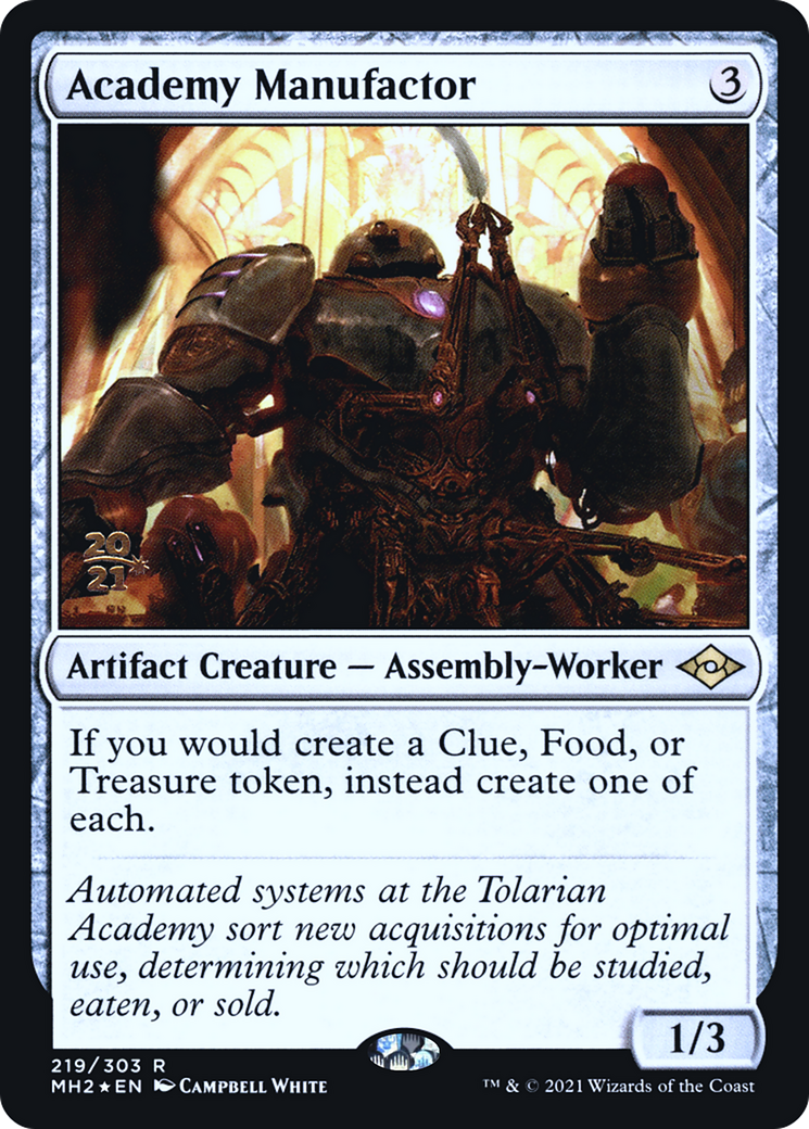 Image of Academy Manufactor (PRE-219) - Modern Horizons 2 Promos Foil
