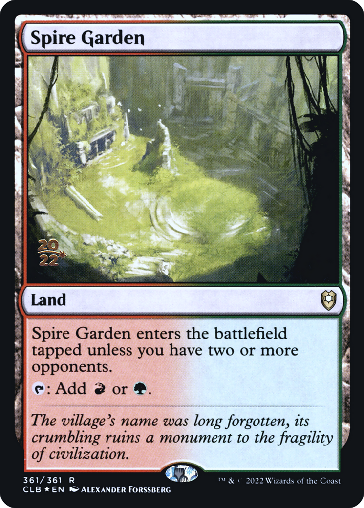 Image of Spire Garden (PRE-361) - Battle for Baldur's Gate Promos Foil