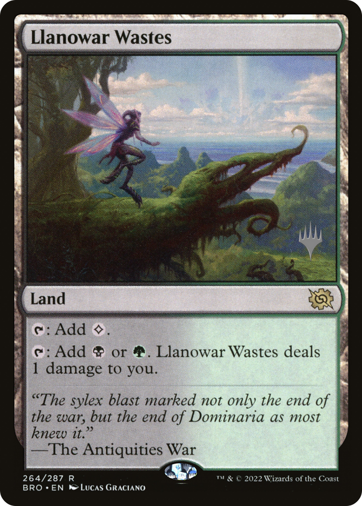 Image of Llanowar Wastes (PPBRO-264) - The Brothers' War Promos