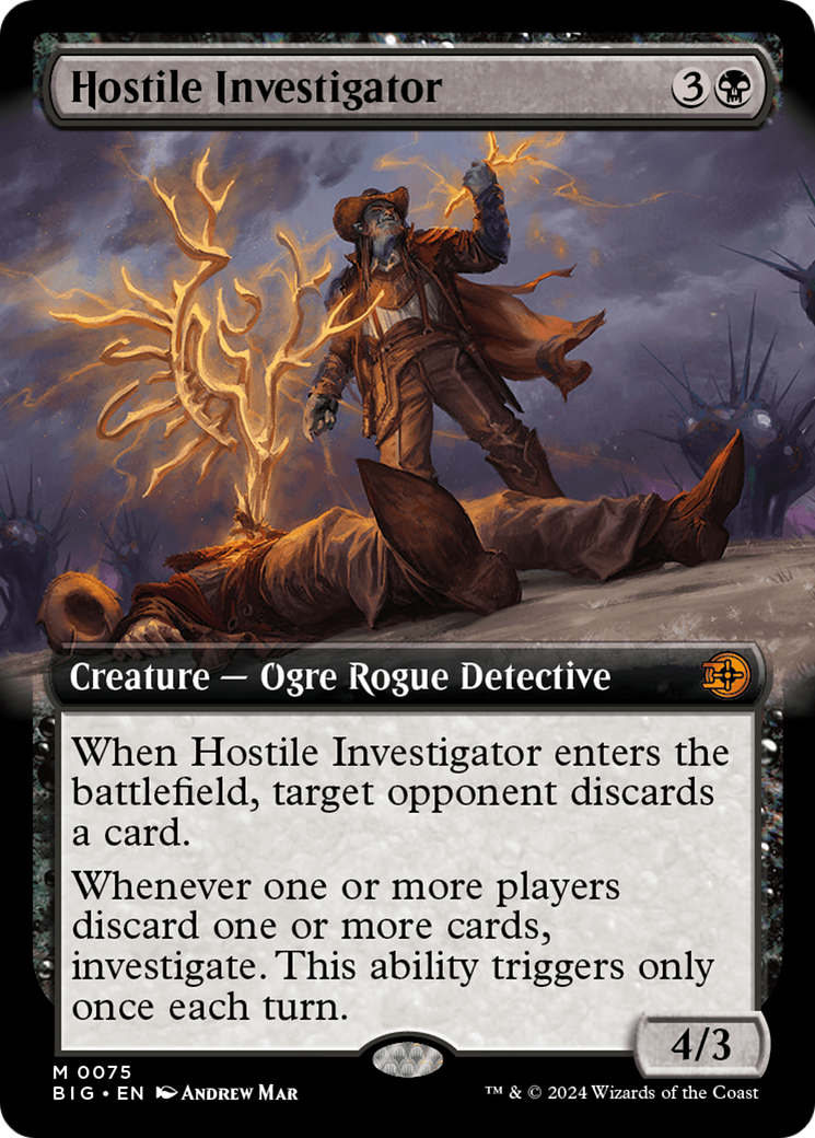 Image of Hostile Investigator (Extended Art) (BIG-075) - The Big Score: (Extended Art)