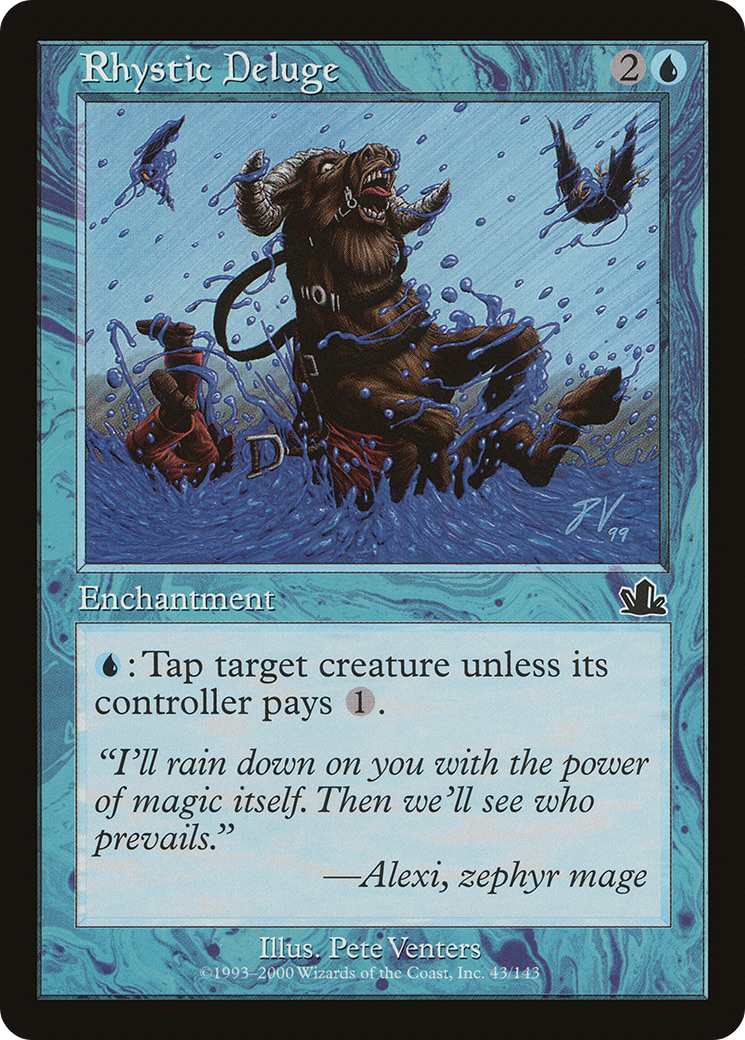 Image of Rhystic Deluge (PCY-043) - Prophecy Foil