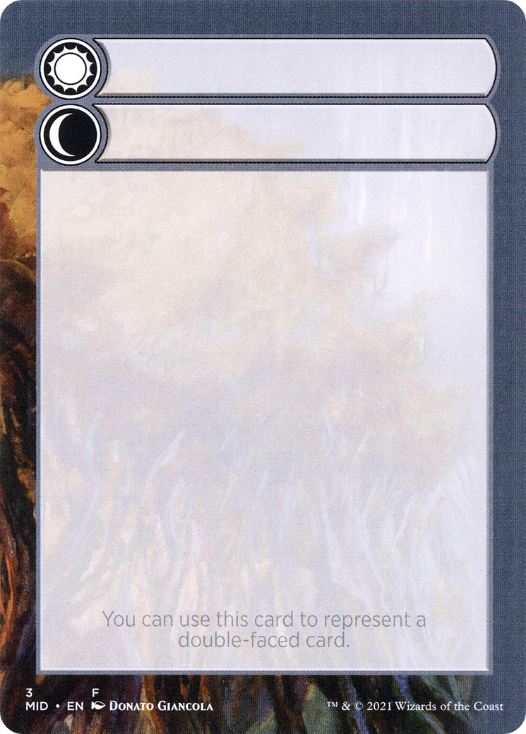 Image of Double-Faced Substitute Card (SMID-003) - Innistrad: Midnight Hunt Substitute Cards (Borderless)