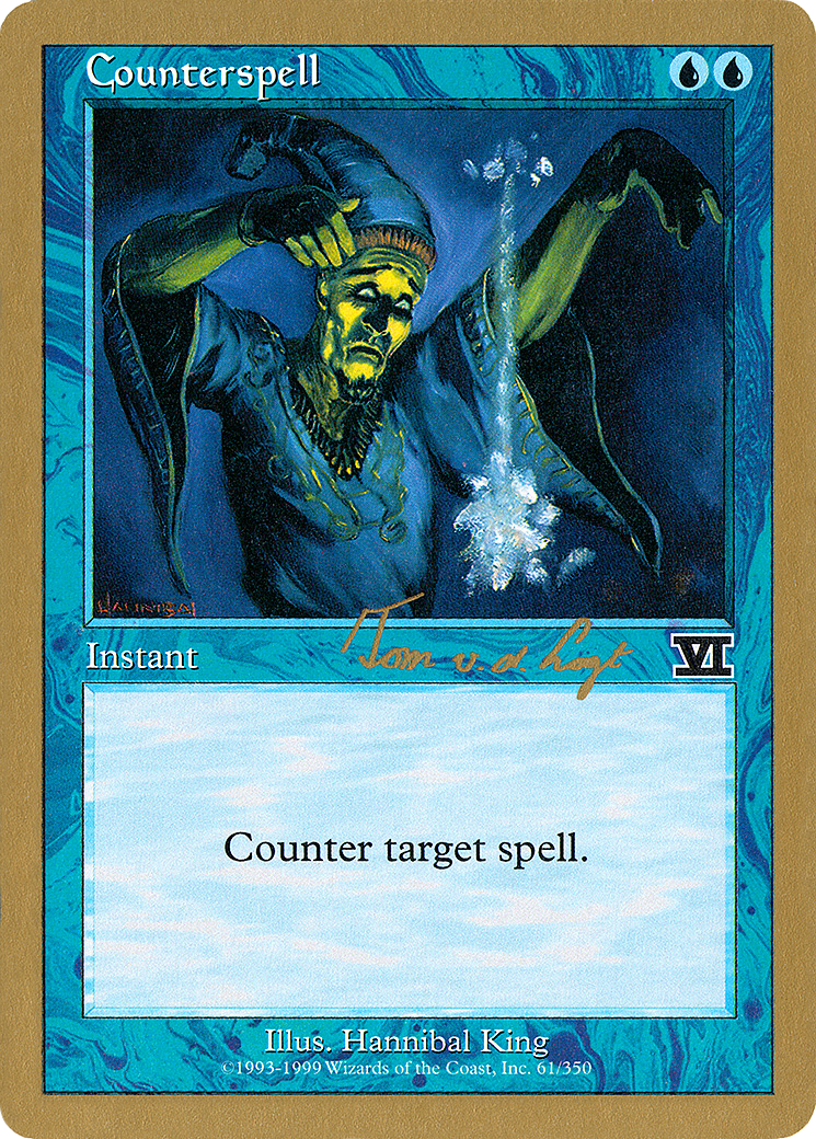 Image of Counterspell - 2000 Tom van de Logt (6ED) (WCD-) - World Championship Decks 2000