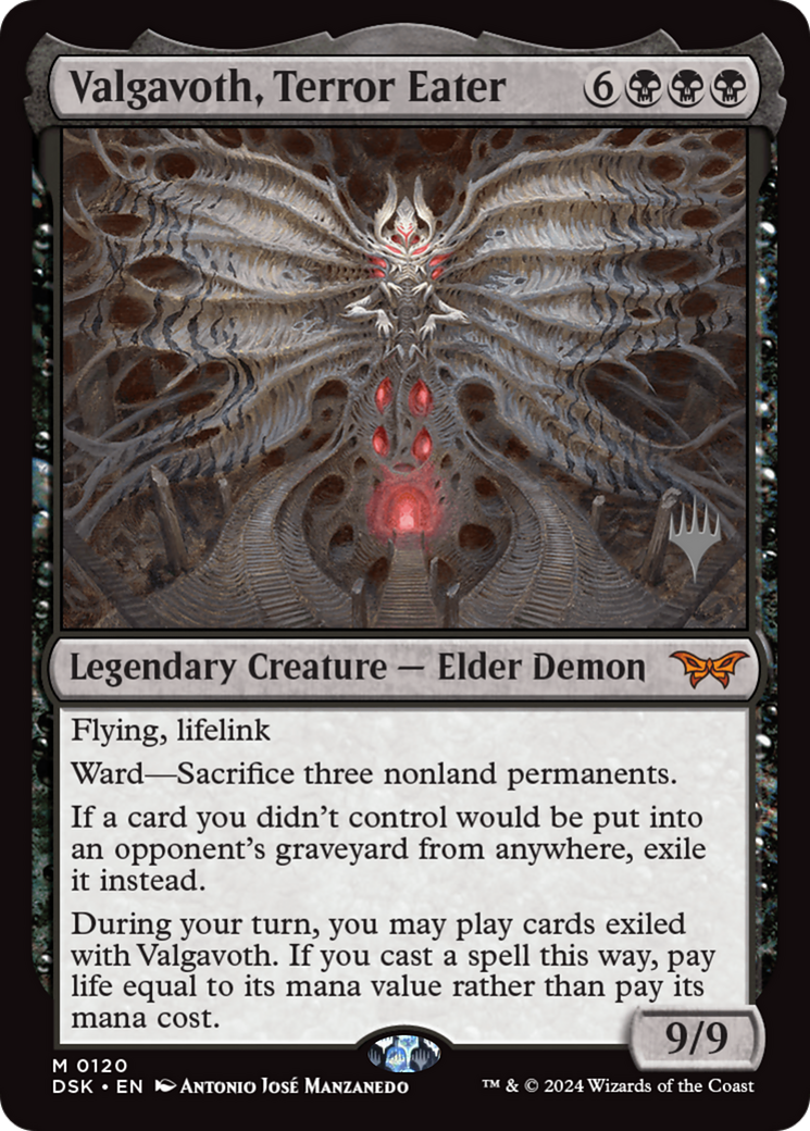 Image of Valgavoth, Terror Eater (PPDSK-120) - Duskmourn: House of Horror Promos