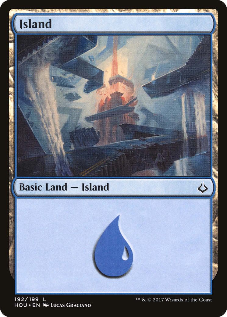 Image of Island (192) (HOU-192) - Hour of Devastation Foil
