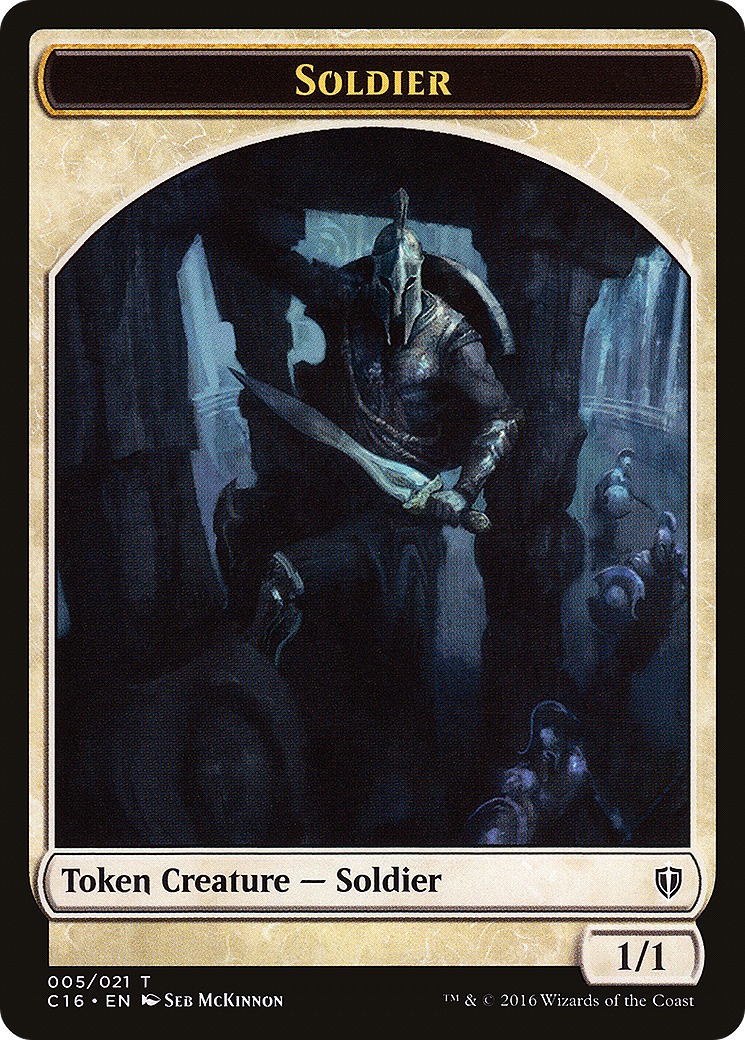 Image of Soldier // Squid Double-Sided Token (C16-5 // 8) - Commander 2016 Tokens