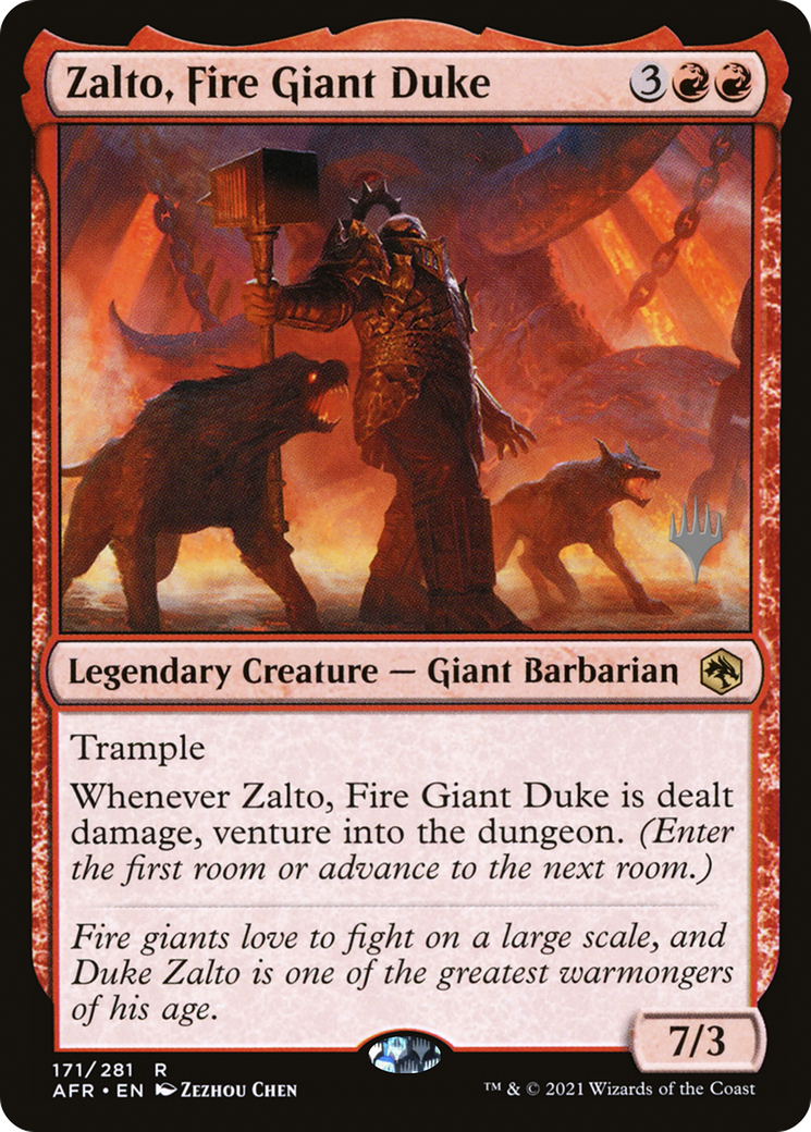 Image of Zalto, Fire Giant Duke (PPAFR-171) - Adventures in the Forgotten Realms Promos