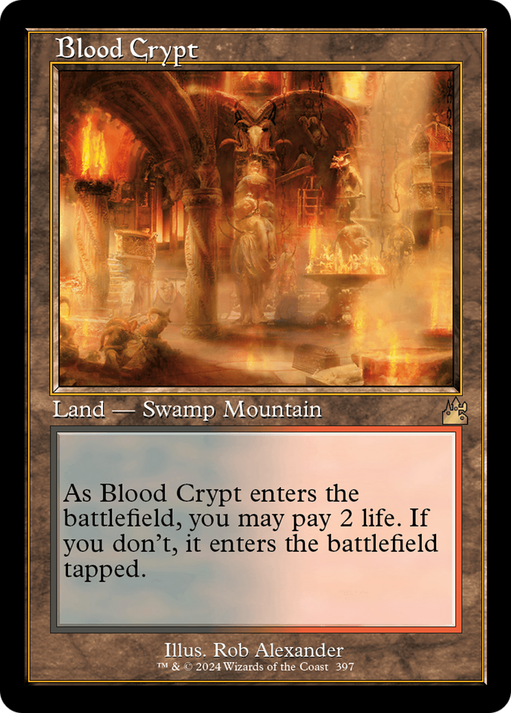 Image of Blood Crypt (Retro Frame) (RVR-397) - Ravnica Remastered