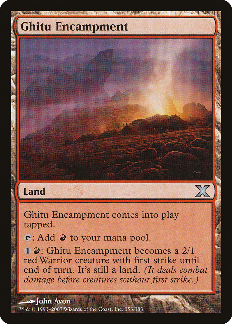 Image of Ghitu Encampment (10E-353) - Tenth Edition