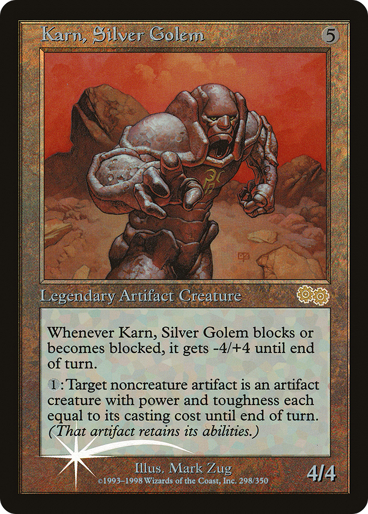 Image of Karn, Silver Golem (ARENA-) - Arena League 1999 Foil