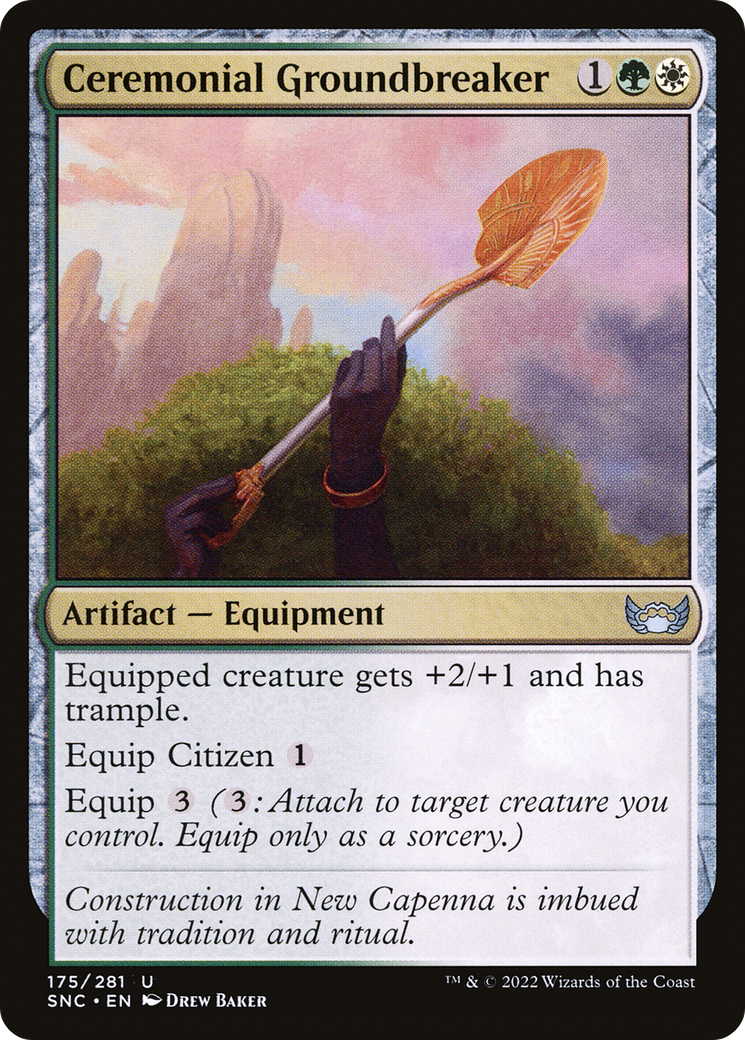 Image of Ceremonial Groundbreaker (SNC-175) - Streets of New Capenna Foil