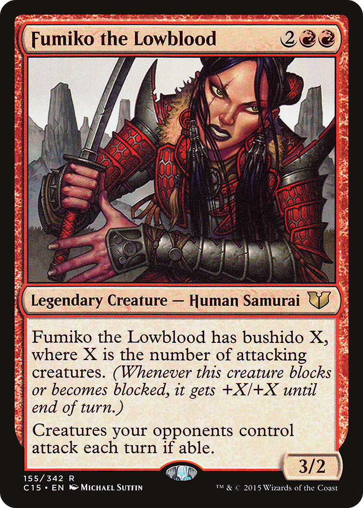 Image of Fumiko the Lowblood (C15-155) - Commander 2015