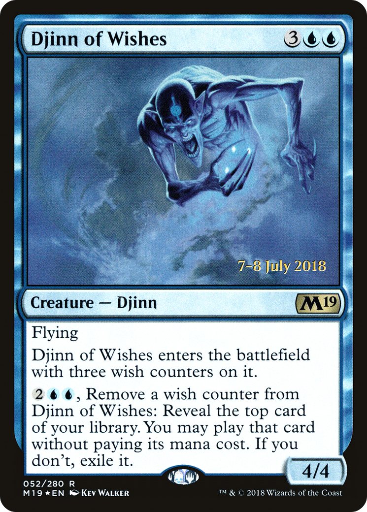 Image of Djinn of Wishes (PRE-052) - Core Set 2019 Promos Foil