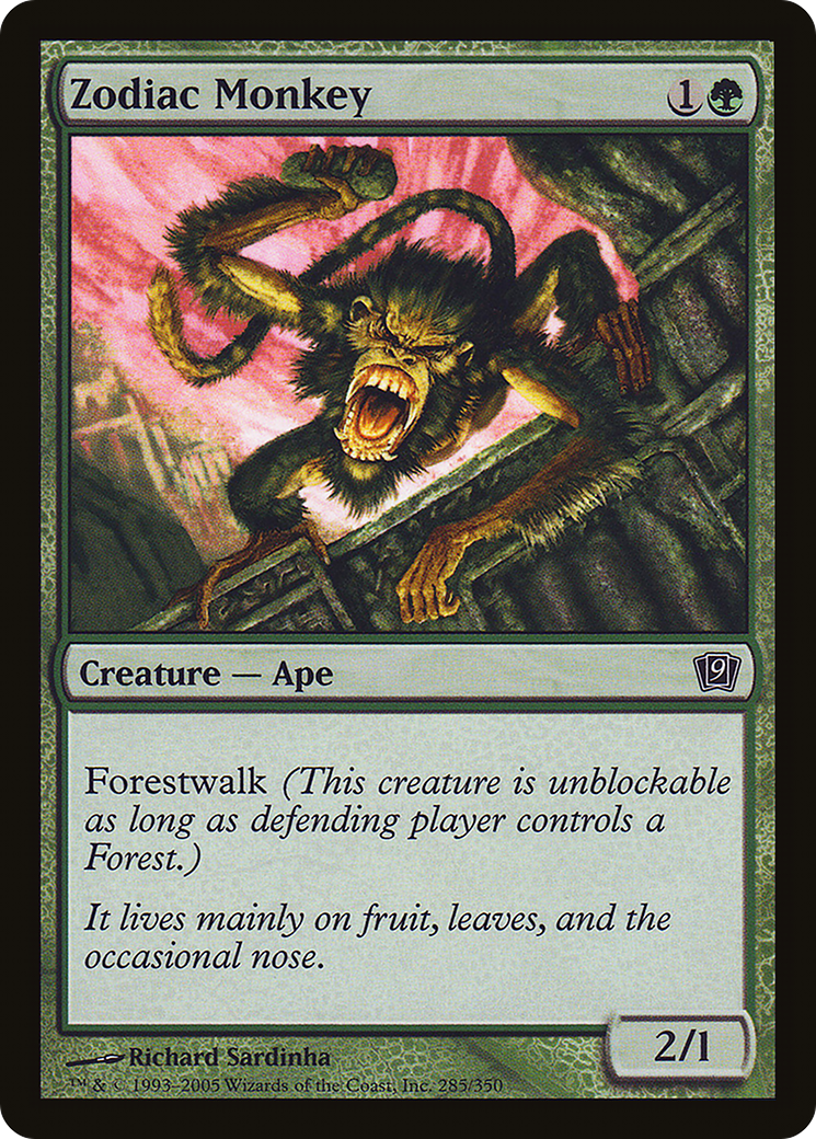 Image of Zodiac Monkey (9ED-) - 9th Edition Foil
