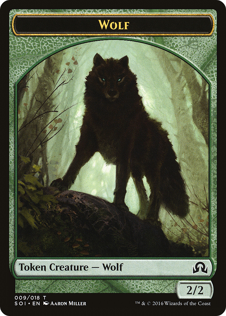 Image of Wolf Token (SOI-009) - Shadows over Innistrad Tokens