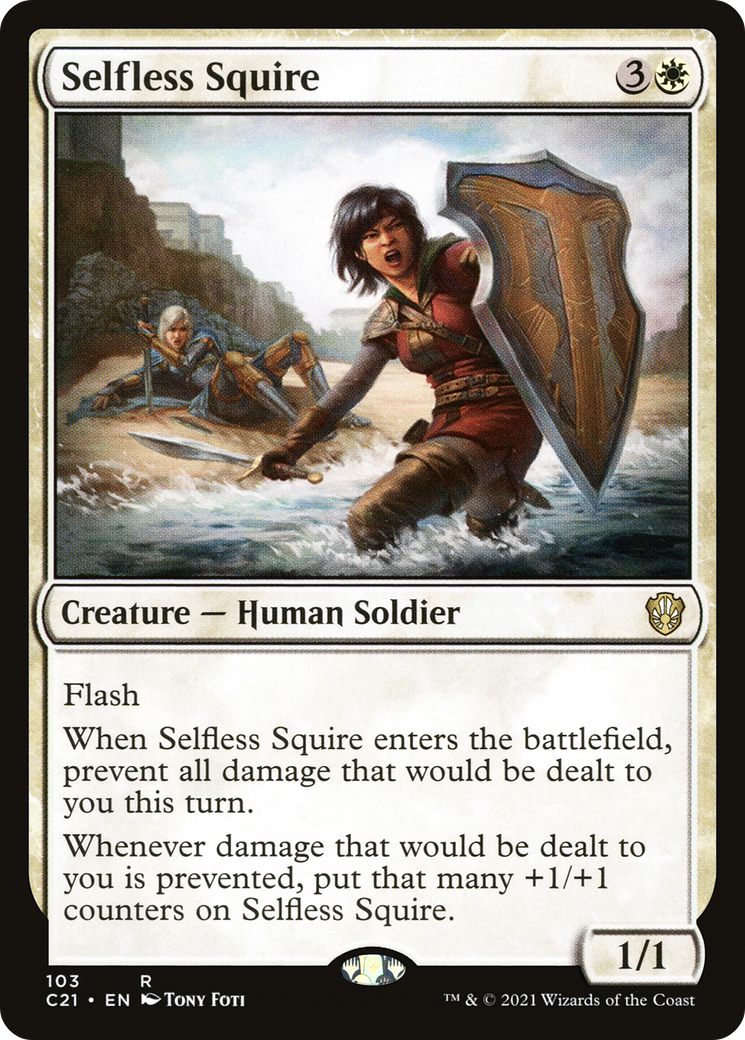 Image of Selfless Squire (C21-103) - Commander 2021