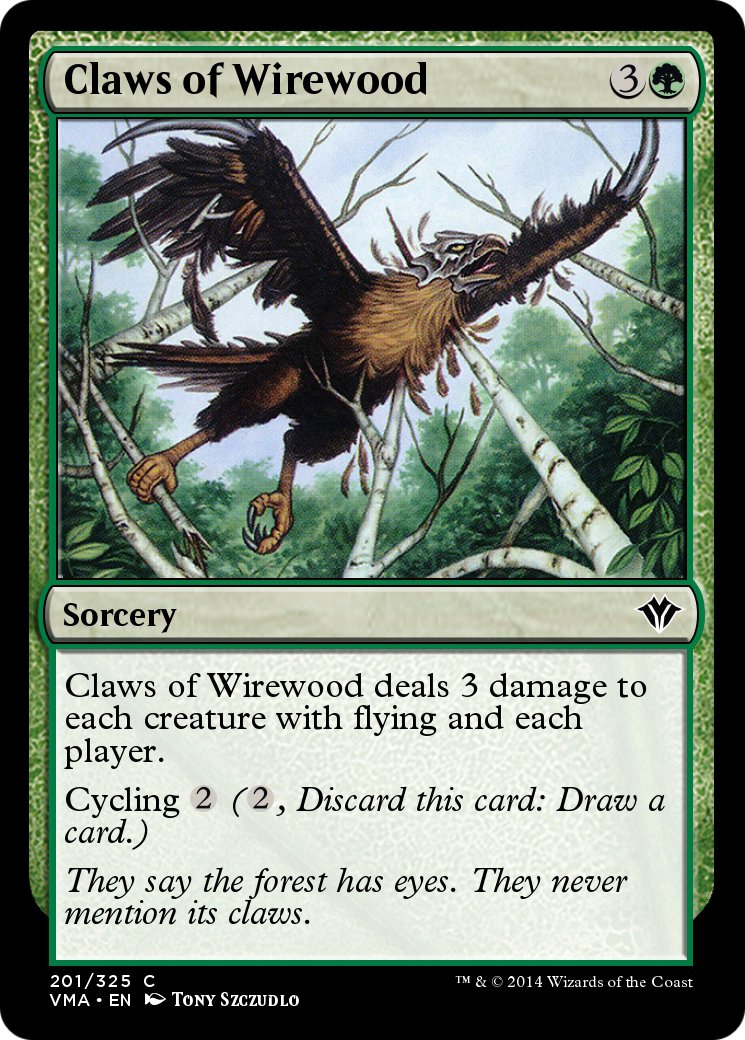Image of Claws of Wirewood (VMA-201) - Vintage Masters Foil
