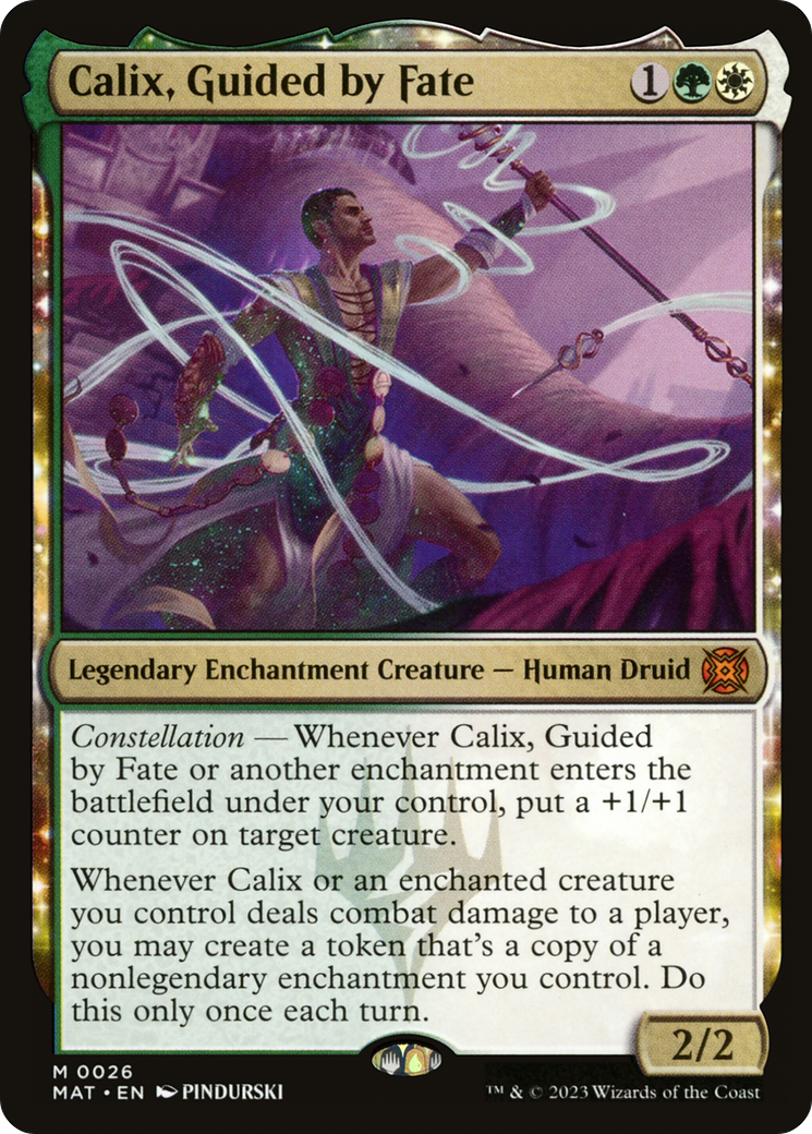 Image of Calix, Guided by Fate (MAT-026) - March of the Machine: The Aftermath: (enchantment) Foil