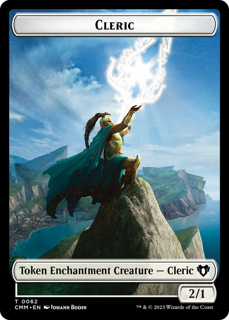 Image of Cleric (TCMM-062) - Commander Masters Tokens