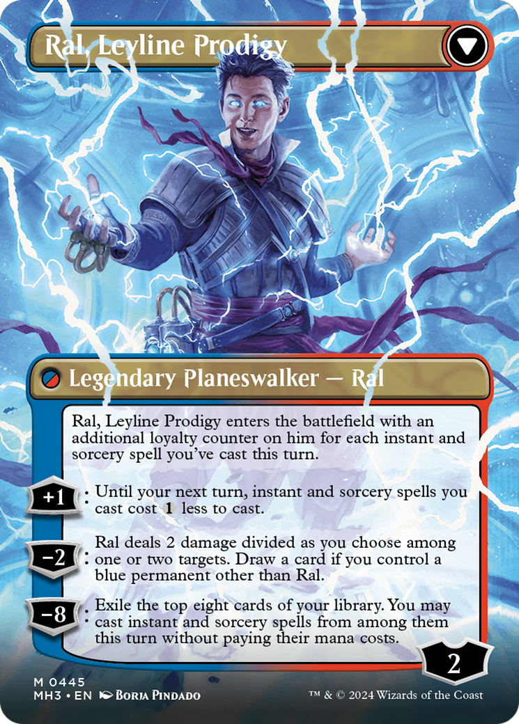 Image of Ral, Monsoon Mage (Borderless) (MH3-445) - Modern Horizons 3 (Borderless) Foil