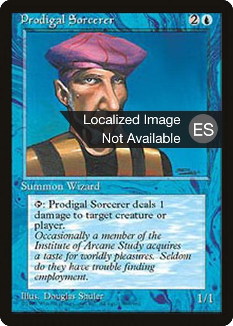 Image of Prodigal Sorcerer (4BB-) - Fourth Edition Foreign Black Border