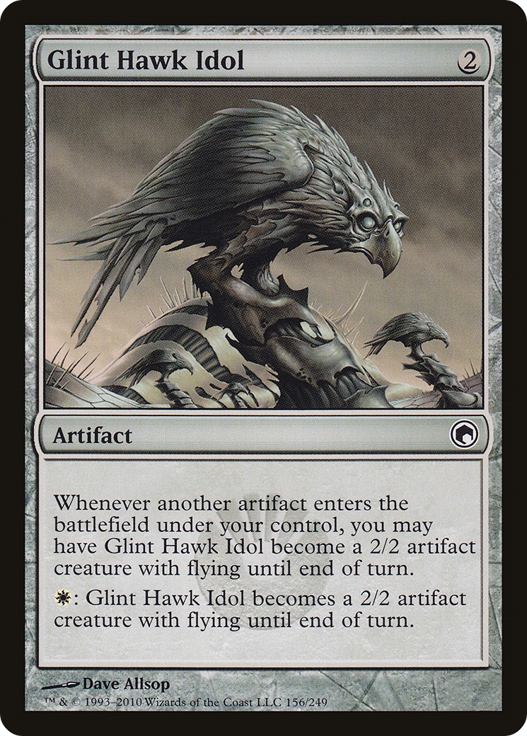 Image of Glint Hawk Idol (SOM-156) - Scars of Mirrodin