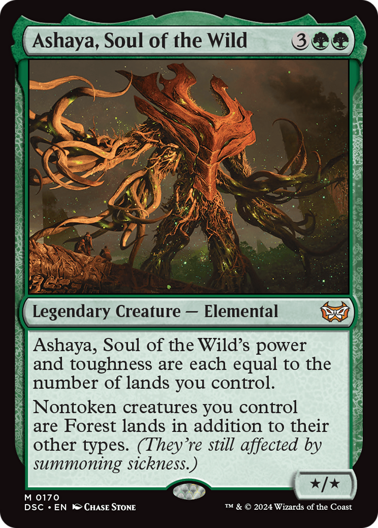 Image of Ashaya, Soul of the Wild (DSC-170) - Duskmourn: House of Horror Commander