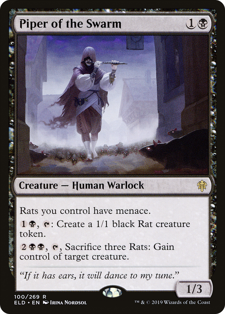 Image of Piper of the Swarm (ELD-100) - Throne of Eldraine Foil