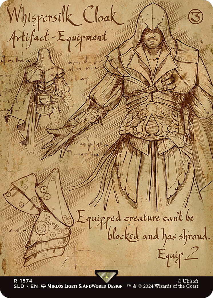 Image of Whispersilk Cloak (SLD-1574) - Secret Lair Drop (Borderless)
