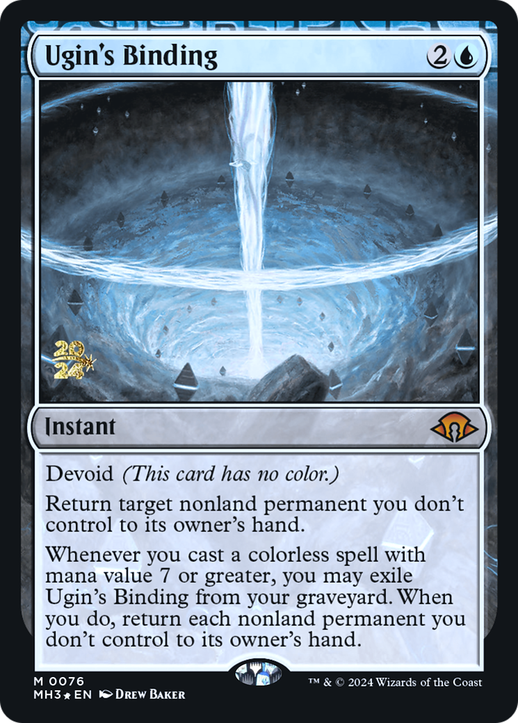 Image of Ugin's Binding (PRE-076) - Modern Horizons 3 Promos: (devoid) Foil