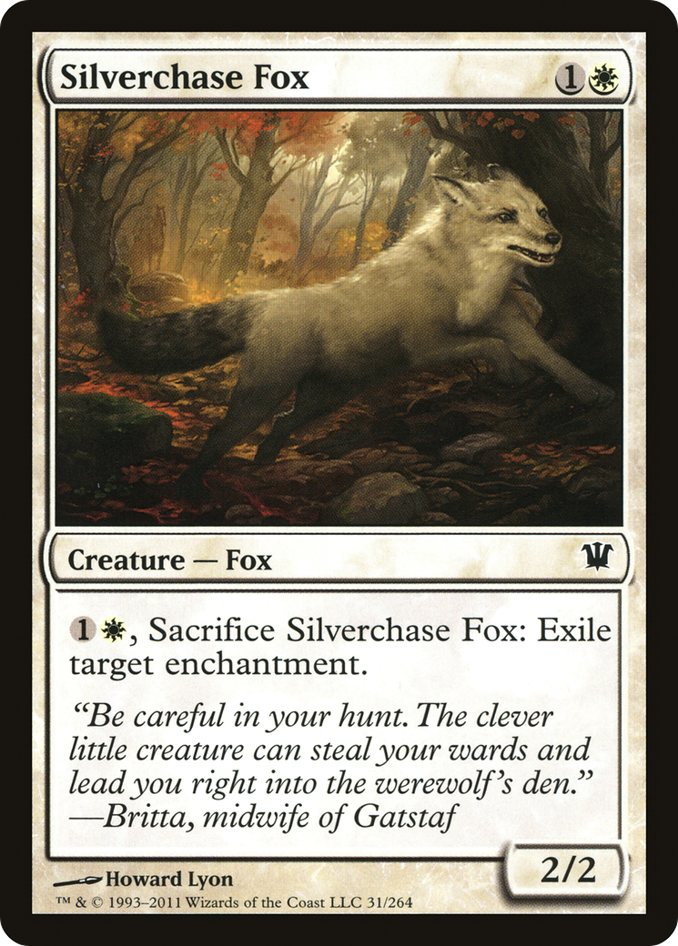 Image of Silverchase Fox (ISD-031) - Innistrad Foil