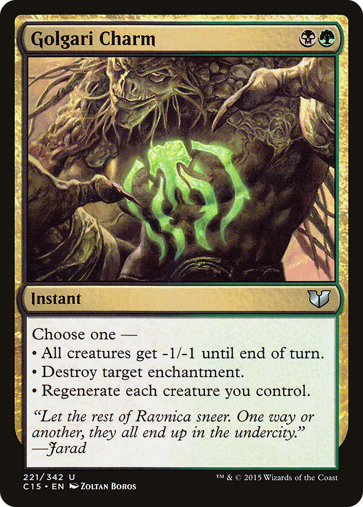 Image of Golgari Charm (C15-221) - Commander 2015