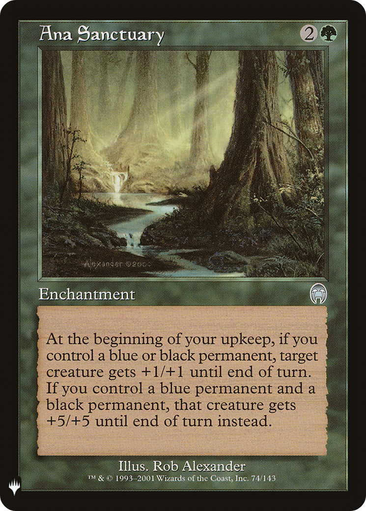 Image of Ana Sanctuary (LIST-074) - The List