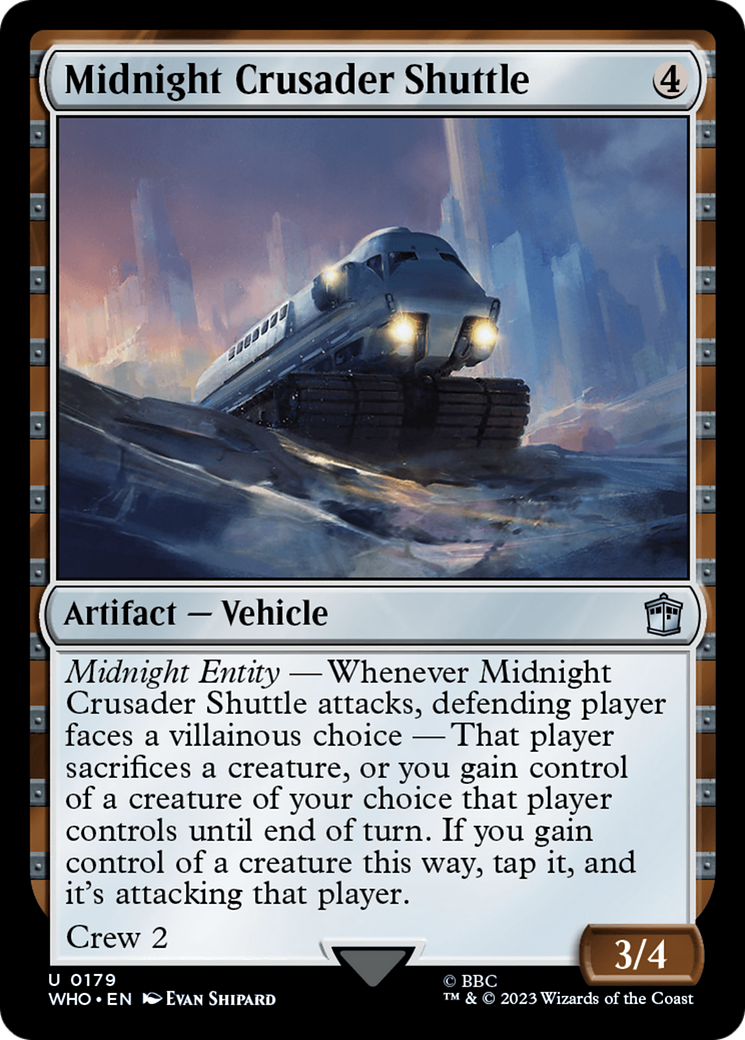 Image of Midnight Crusader Shuttle (WHO-179) - Doctor Who Foil