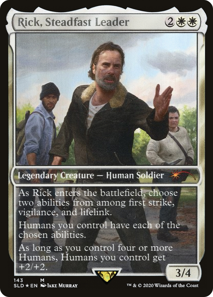 Image of Rick, Steadfast Leader (SLD-143) - Secret Lair Drop / Rick, Steadfast Leader: (Full Art) Foil