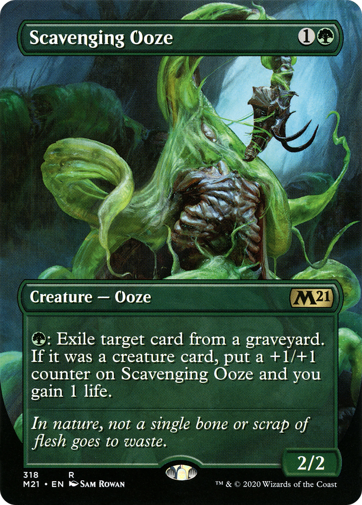 Image of Scavenging Ooze (Alternate Art) (M21-318) - Core Set 2021 (Borderless)