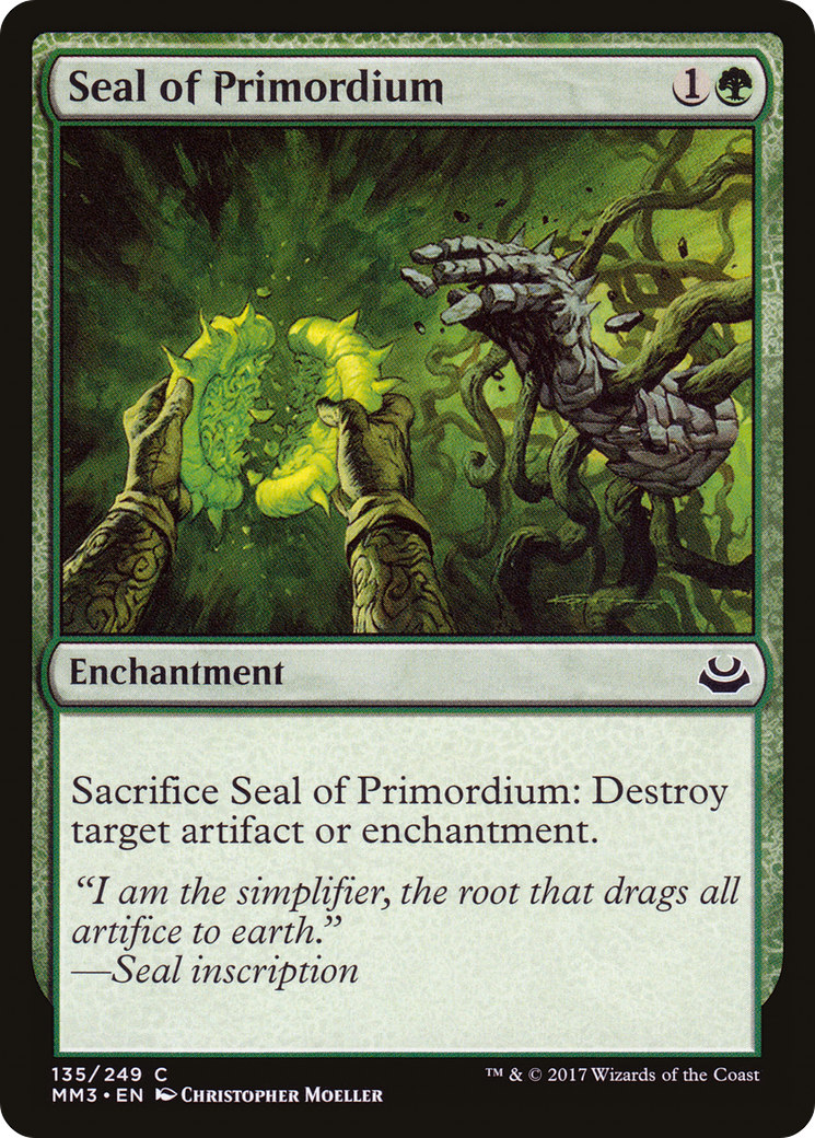 Image of Seal of Primordium (MM3-135) - Modern Masters 2017 Foil