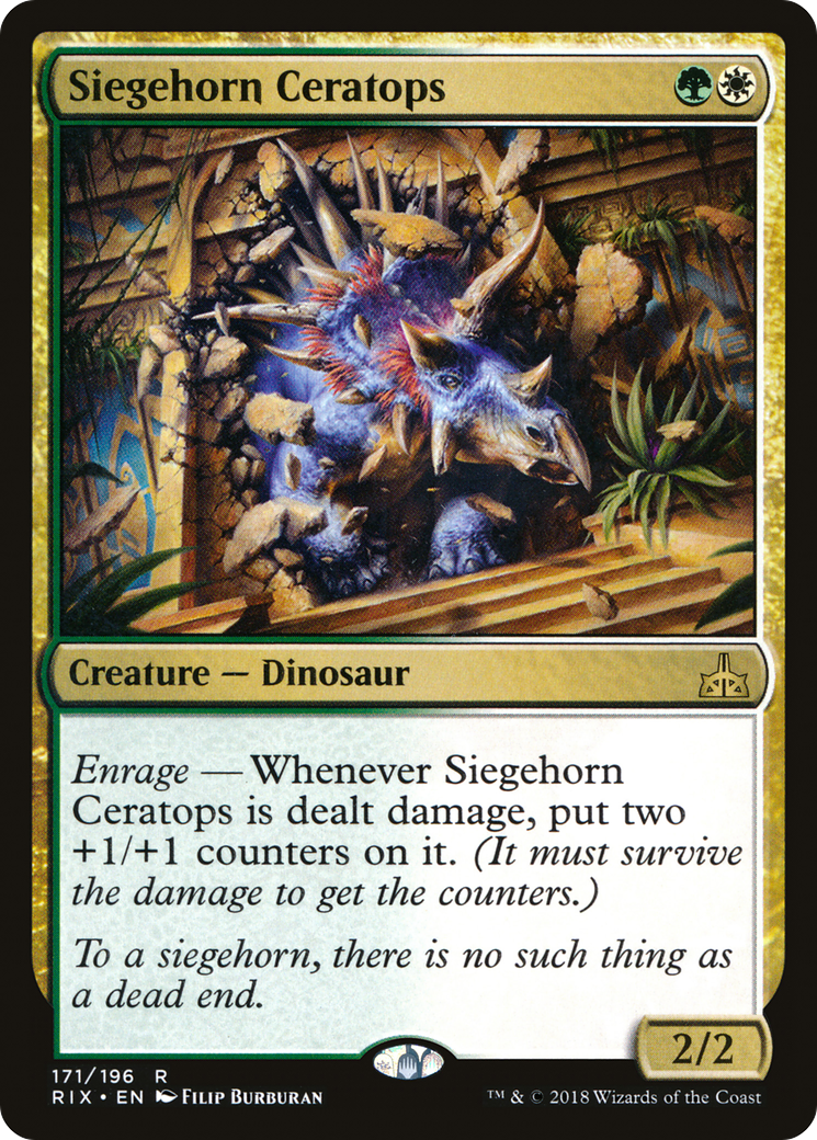 Image of Siegehorn Ceratops (RIX-171) - Rivals of Ixalan