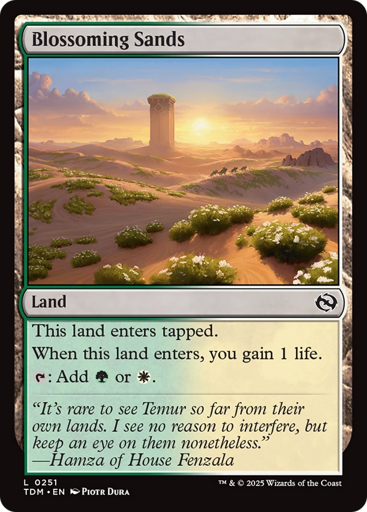 Image of Blossoming Sands (TDM-251) - Tarkir: Dragonstorm Foil