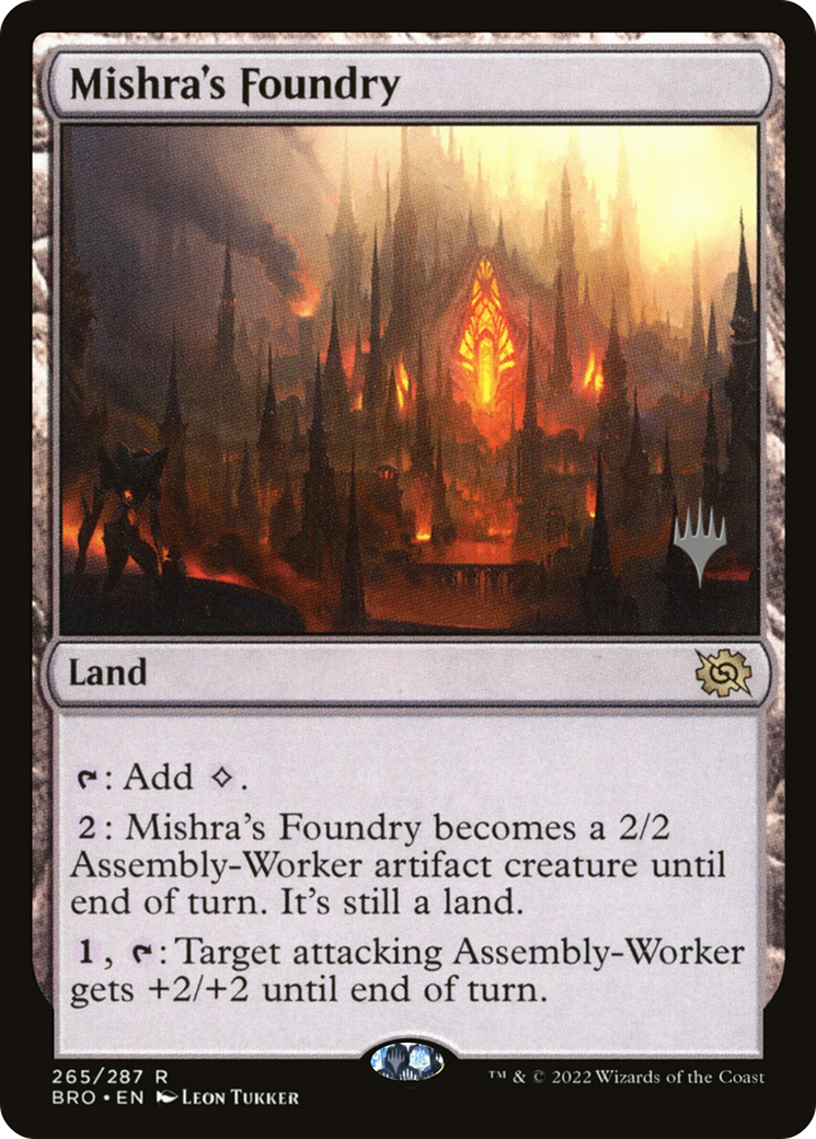 Image of Mishra's Foundry (PPBRO-265) - The Brothers' War Promos Foil
