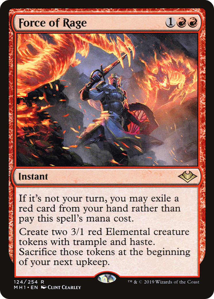 Image of Force of Rage (MH1-124) - Modern Horizons Foil