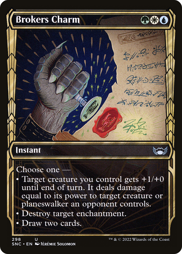Image of Brokers Charm (Showcase) (SNC-298) - Streets of New Capenna: (Showcase) Foil