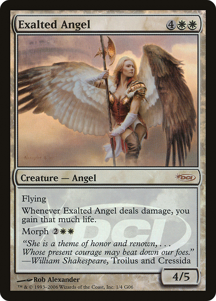 Image of Exalted Angel (JDG-001) - Judge Gift Cards 2006 Foil