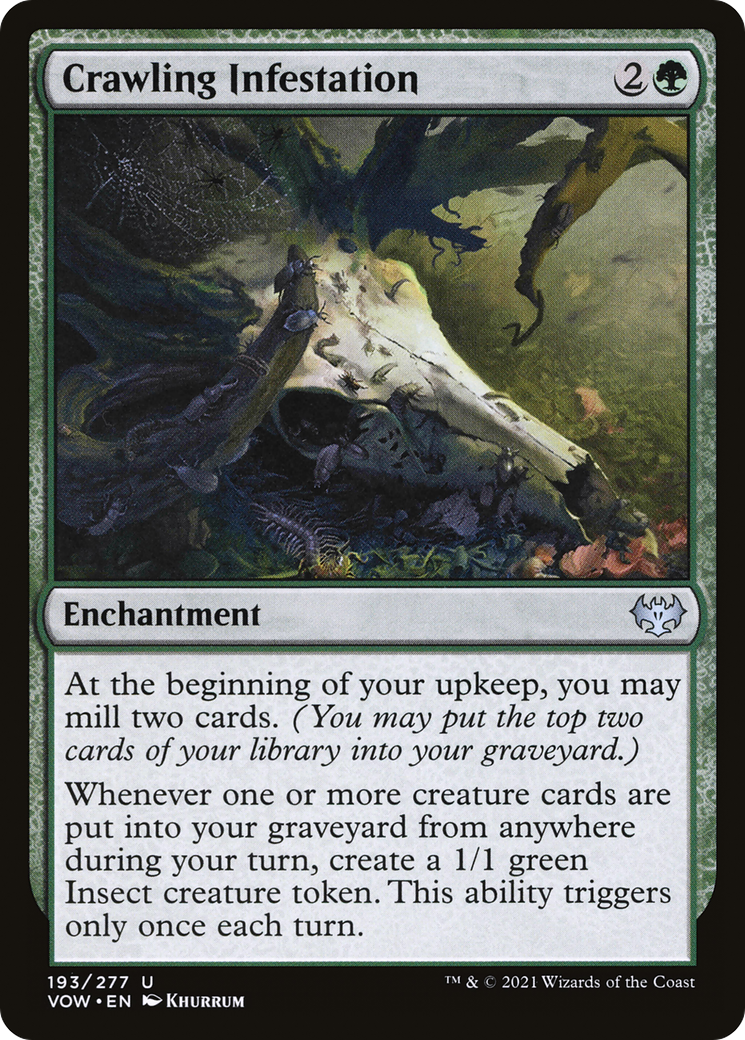 Image of Crawling Infestation (VOW-193) - Innistrad: Crimson Vow Foil