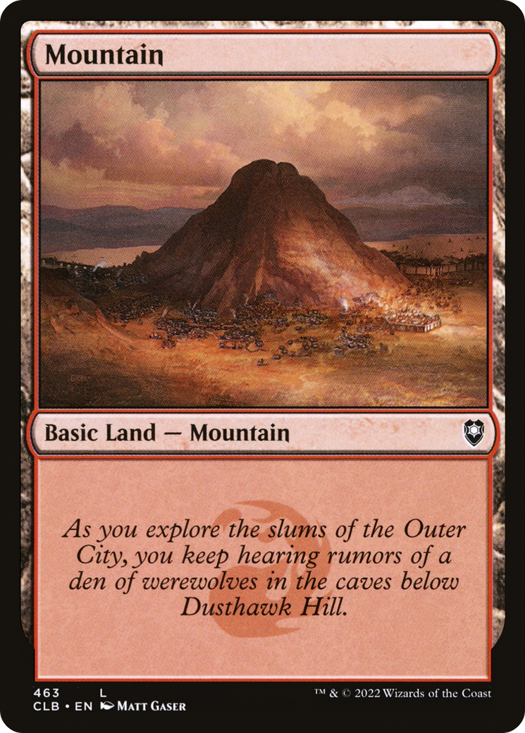 Image of Mountain (463) (CLB-463) - Commander Legends: Battle for Baldur's Gate