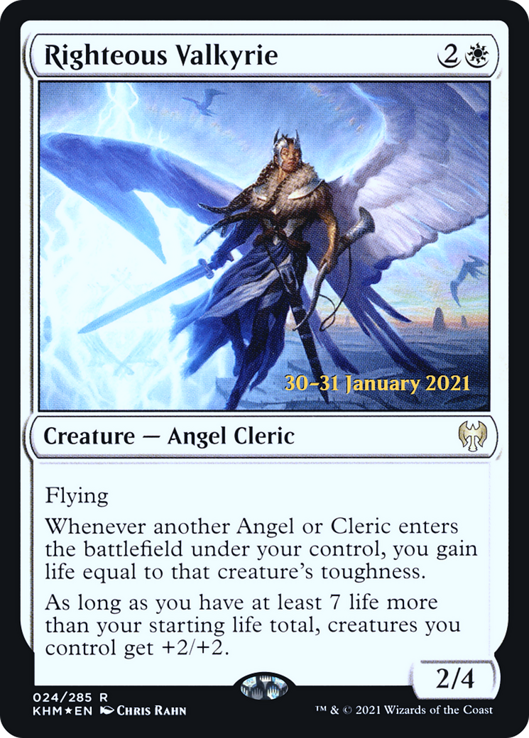 Image of Righteous Valkyrie (PRE-024) - Kaldheim Promos Foil