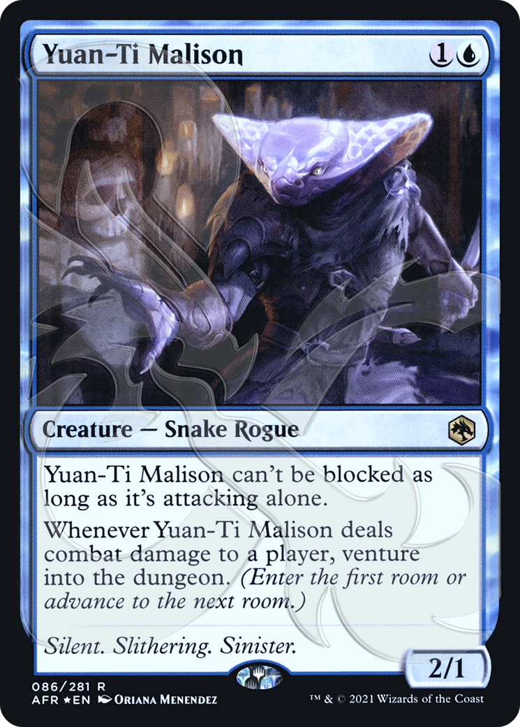 Image of Yuan-Ti Malison (AFR&-086) - Adventures in the Forgotten Realms Promos Foil