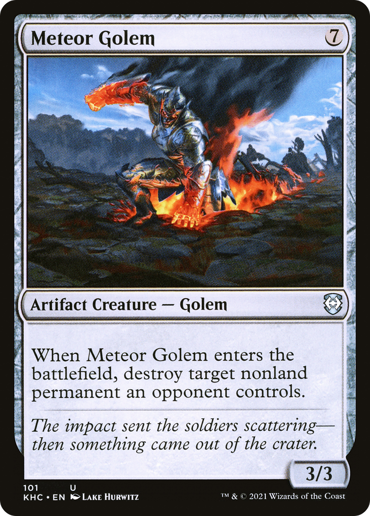 Image of Meteor Golem (KHC-101) - Kaldheim Commander