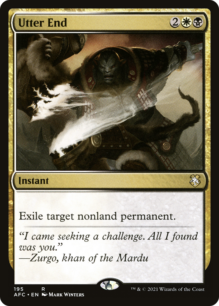 Image of Utter End (AFC-195) - Forgotten Realms Commander